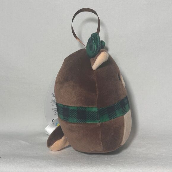 NWT Buford Moose Green Scarf 4" Inch Squishmallows Christmas Plush Ornament 2024 - Picture 2 of 4